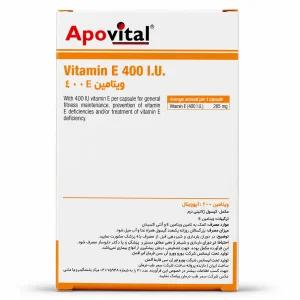 ویتامین E 400 واحد آپوویتال کپسول نرم 30 عددی - Image 2