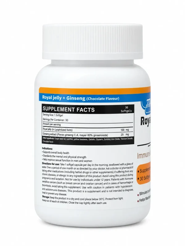 رویال ژلی و جینسینگ TTA Nutrition سافت ژل 30 عددی - Image 2