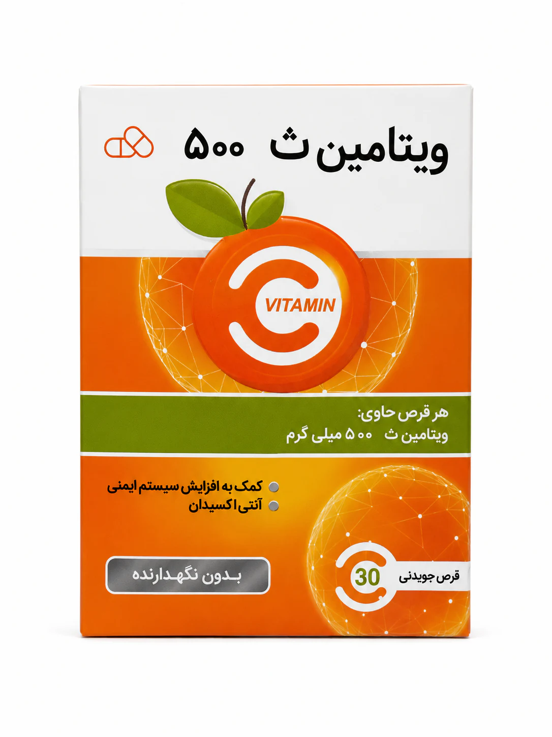 c-5-chewable-1 ویتامین C 500 میلیگرم ایران دارو قرص جویدنی 30 عددی - Image 1