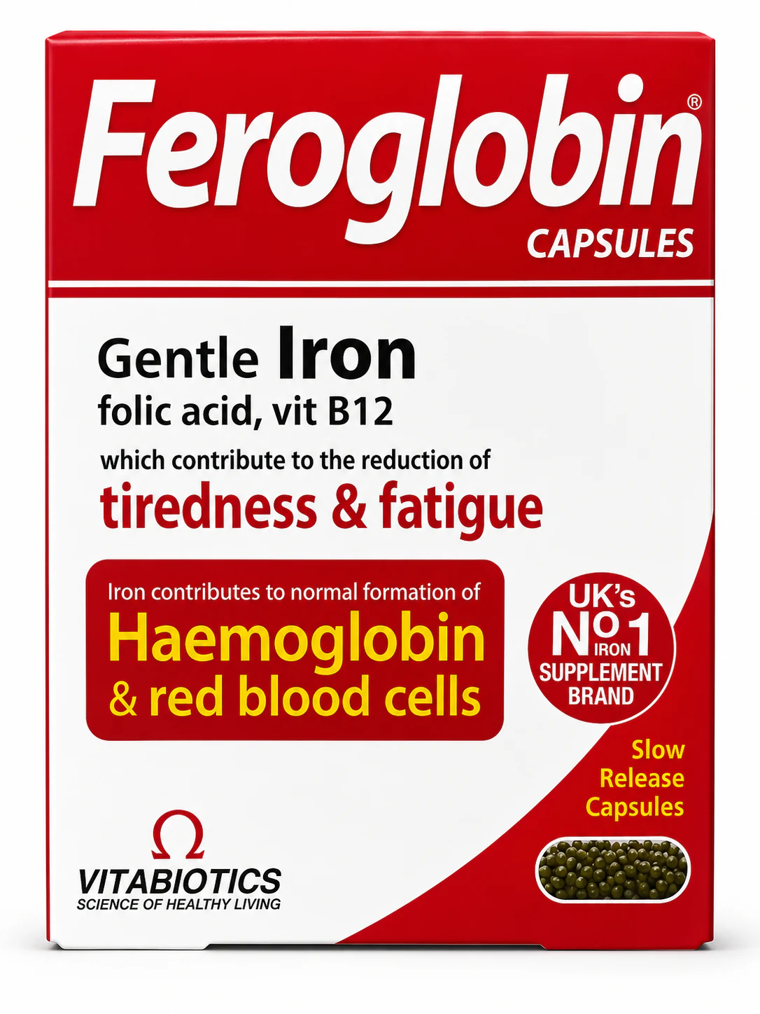 feroglobin-1 فروگلوبین B12 ویتابیوتیکس کپسول 30 عددی - Image 1