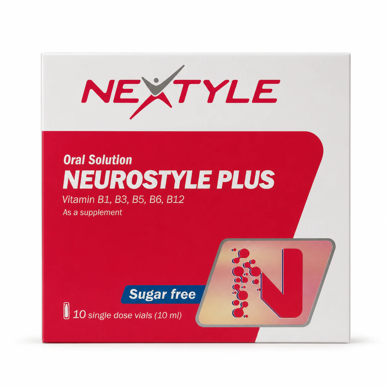 neurostyle-plus-nextyle-vial-1 نورو استایل پلاس نوروبیون نکستایل ویال خوراکی با طعم آلبالو 10 عددی - Image 1