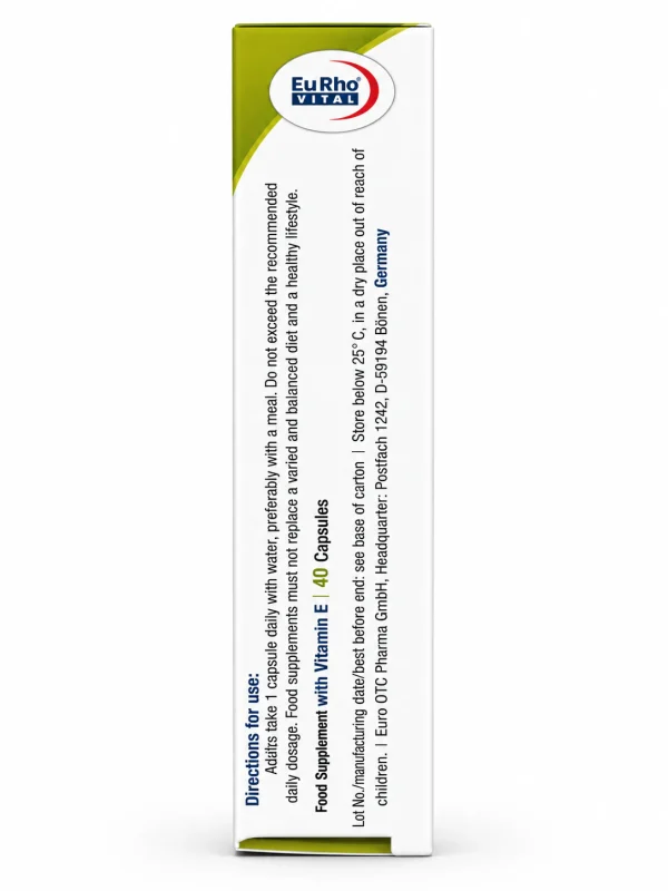 ویتامین E 400 یوروویتال کپسول نرم 60 عددی - Image 3